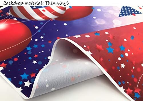 Capisco Independence Day Bands American Flag Backgrody for Photography Stars and Stripes Ballon Veterans Day Decor 4º de julho Partido