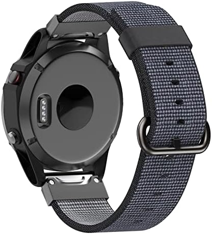 Kappde 22mm Liberação rápida Nylon Watchband Strap for Garmin Fenix ​​6x 6 Pro SmartWatch EasyFit Fenix ​​5x 5 Plus 935 S60 Quatix5