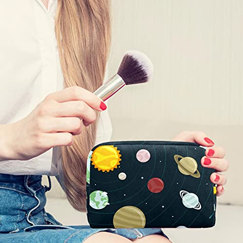 Bolsa de higiene pessoal Bolsa de lava -saco de maquiagem cosméticos com zíper solar sol para acessórios de viagens Essentials