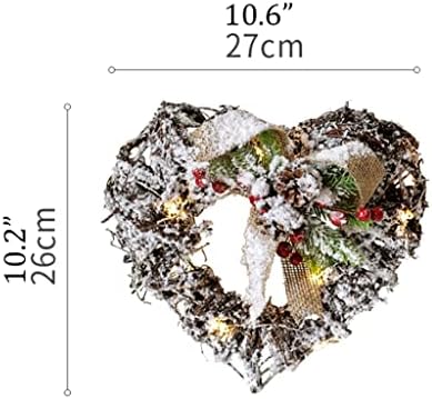 Xxsly sinos de Natal pendente de pingente de broca Diy Weave Garland Star Ring Heart Shape Decoração de Natal Ornamento