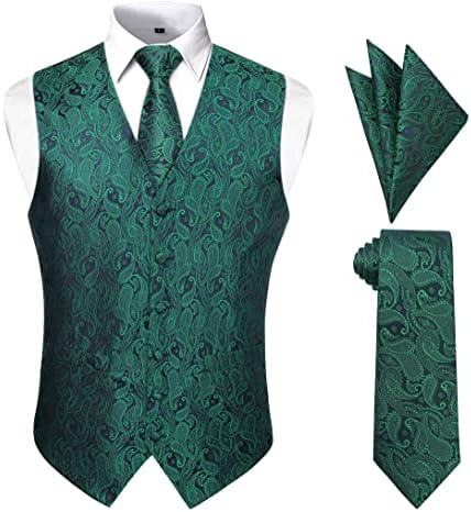 Conjunto de gravata de coletes para masculino Classic 3pc Cole