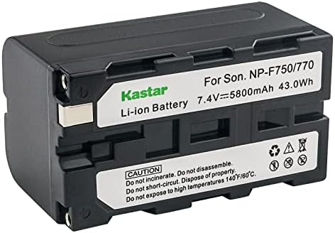 KASTAR NP-F750 / NP-F770 Substituição de 3 pacote de bateria para o monitor de campo da câmera DSLR de 7 polegadas de 7 polegadas de 7 polegadas, FW760 7 IPS 4K HDMI na câmera Monitor de campo de câmera de câmera, FW1018V1 10.1 IPS HDMI DSLR