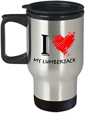 Lumberjack Coffee Travel canem melhor engraçado exclusivo lenhador jack copo de chá perfeita para homens mulheres eu amo meu lenhador