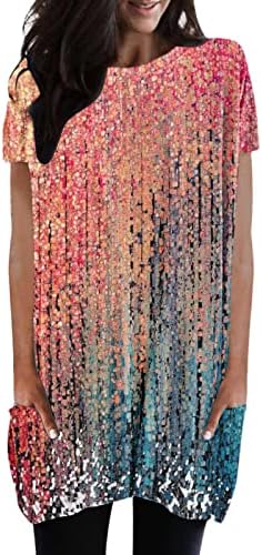 Blusa gráfica floral para mulheres outono de verão de manga curta Top Tshirts adolescente 2023 roupas xw
