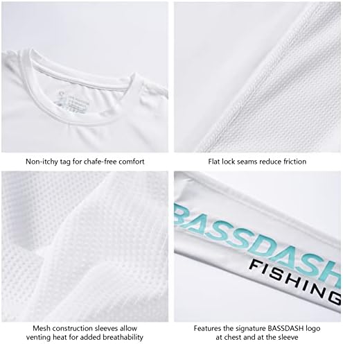 Bassdash Mulheres UPF 50+ Proteção solar UV Camisas de manga comprida Camiseta rápida seca para pescar caminhadas de caiaque