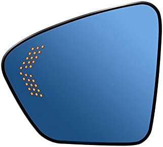 Auto-Tech 2pcs aquecida com sinal de giro anti-vertigem a vista lateral espelho de óculos azuis Substituição para Perodua Aruz