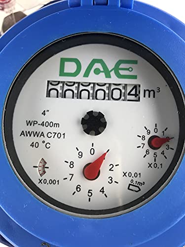 DAE WP-400M 4 Woltmann Helix Water medidor, saída de pulso, medidor cúbico