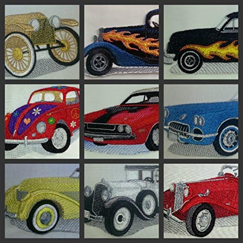 Coleção de carros clássicos [1951 Ford Mercury] [História do Automobilos Americanos em Bordado] Ferro bordado ON/CAW Patch [6.67 x2.1] feito nos EUA]