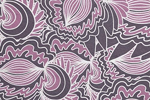 Toalha de tapete de ioga abstrata de Ambesonne, padrões geométricos ao longo de ornamentos florais e rabiscos de linhas onduladas, suor