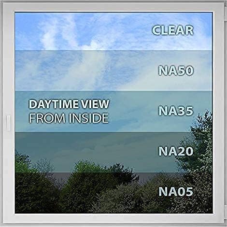 BDF NA05 Window Film Privacy and Sun Control N05, Black - 36in x 100ft