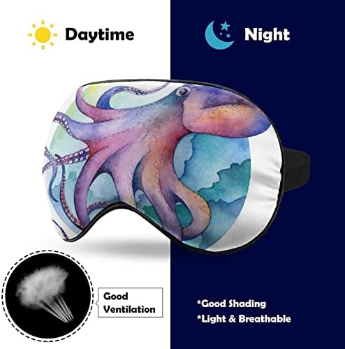 Lynarei Watercolor Octopus máscara de sono vendidos