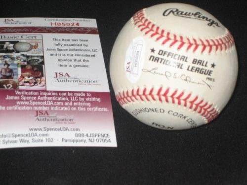 Curtis Colt Johnson assinou autografado autêntico liga negra ONL Baseball JSA - bolas de beisebol autografadas