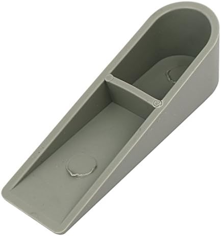 Aexit Home Office Construction Hardware de borracha Segurança de salto Jam Door Stoppop Partop Grey 100mm Comprimento 2pcs Modelo: 16AS630QO766