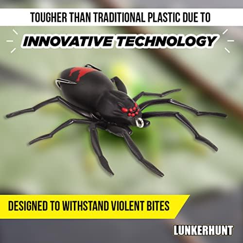 Lunkerhunt Phantom Spider Fishing Lure para pesca de robalo | Fazenda de aranha com reator de si mesmo para a ação natural de caminhada