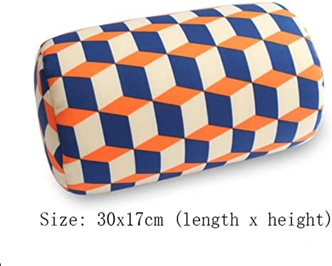 Dingzz Printing Soft Microbead Roll travesseiro de almofada de almofada na cabeça do pescoço traseiro Suporte de travesseiro