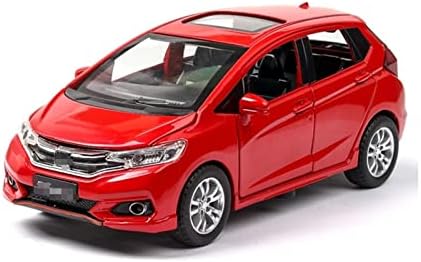 Modelo de carro em escala para Honda Fit Diecast Cars Alloy Modelo de escala em miniatura veículos de metal presentes