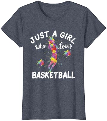 Apenas uma garota que adora camiseta de basquete