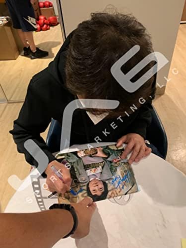 Jonathan Ke Quan autografado assinado inscrito 8x10 foto JSA testemunha os goonies