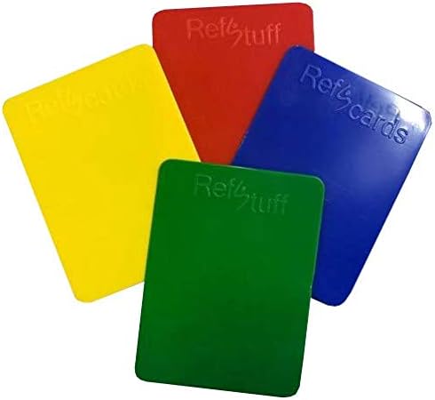 Refstuff Refscards Árbitros de futebol Red e cartões amarelos CUIDADOS E DEVISSAL CARTOS