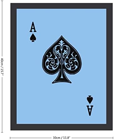Poker vintage Ace of Spades Wooden Picture Picture Fotos Fotos de imagem Picture Wall Display for Home Offce decorativo