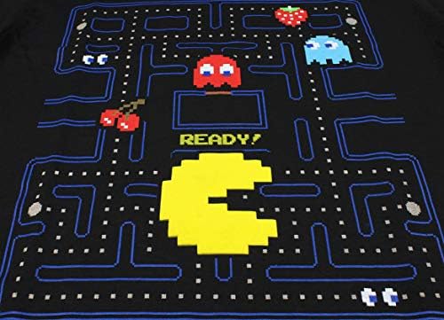 Camiseta de impressão gráfica de ação do garoto do Pac-Man