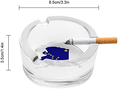 Alasca mapa de estado bandeira fumando cinzas de cigarro de cigarro de cigarro bandeja de cigarro de cigarro