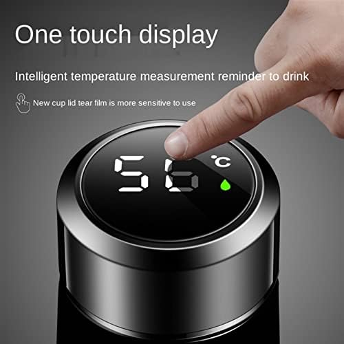 500ml Isolamento inteligente Copo da garrafa de água LED Temperatura digital Display Aço inoxidável Canecas térmicas