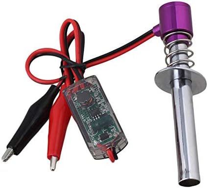 Bqlzr metal roxo atualizado 6V -24V Electronic Glow Pluw Plug Starter Igniter Substituição para Nitro RC Car