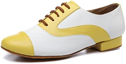 Sapatos de dança de minishion para homens 1 Sapatos de dança de salão de couro de salto padrão de 1