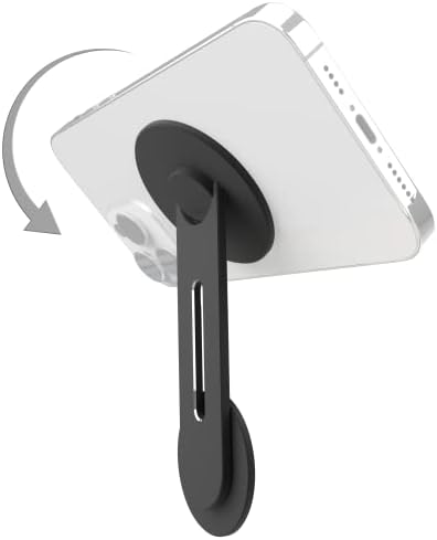 ICONIT Continuity Flip iPhone Mount - Suporte de telefone magnético Slim Swivels 180 ° para laptops e monitores - braço magnético ajustável