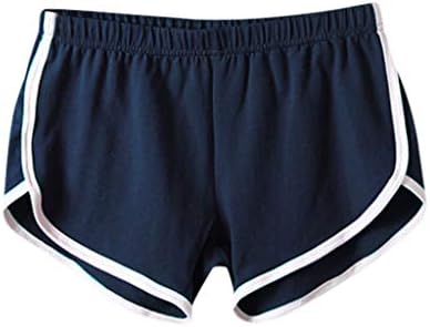 Lcepcy Lightweight Workout Shorts Womens Comfortável cintura elástica esportes de shorts de ioga secar rapidamente