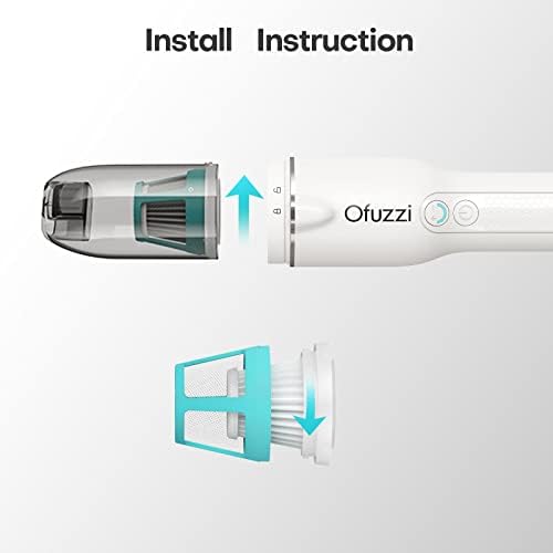 Filtro HEPA de reposição de 2 pacote do Ofuzzi, filtro lavável e reutilizável, compatível com Ofuzzi Slim H7 Pro aspirador de aspirador portátil