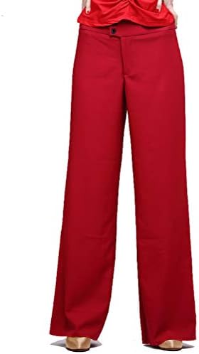 Yilinfeier Professional High Wide perna larga Latina Latina Moderna de Samba Pants para Mulheres