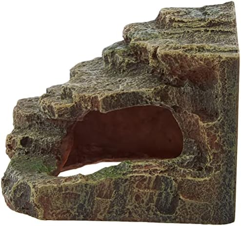 Trixie Corner Rock com caverna e plataforma, 16 × 12 × 15 cm