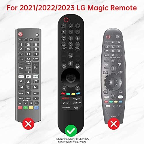 Silicone LG MR22GN Remoto Case Compatível com LG MR21GA/MR23GN MR22GA OLED TV SMART MAGIC REMOTO, Tampa de proteção à prova de choque