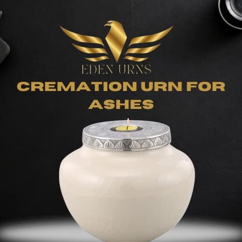 Eden urnas - urnas decorativas para cinzas adultas masculinas e femininas - urna redonda para exibir em casa | Urnas para cinzas