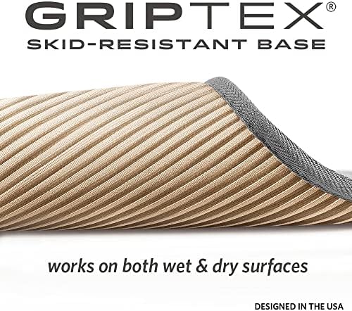 Microdry Memória rápida de espuma Bath Bath para banheiro, tapetes de banheiro coretex com base resistente à skid de Griptex, tapete