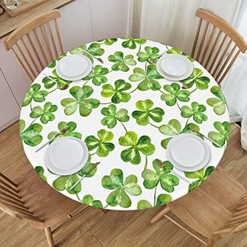 Joskaa montou toalhas de mesa para 42 - 43, tabela de tabela de tabela de tabela de coloração à prova d'água do dia de St. Patrick, para o dia da borda de mancha de mancha à prova d'água para uma toalha de mesa de férias em família