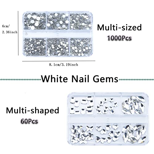 2120pcs ouro champanhe branco unhas strassmões cristais de ouro branco champanhe liso redondo miçangas de vidro pedras stones strass