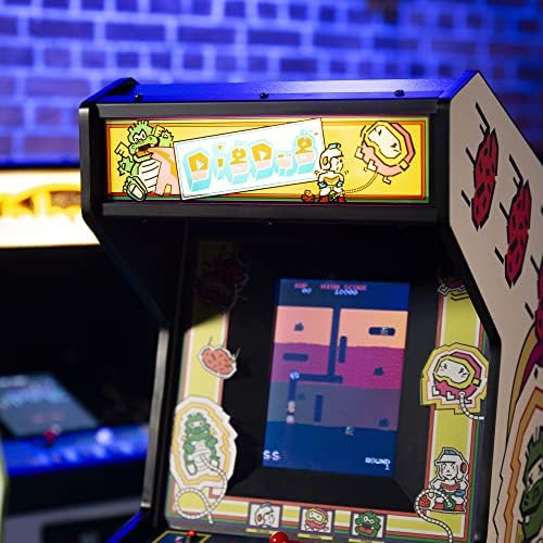 Quarto Arcades Official Dig Dug Dug 1/4 Mini Arcade Gabinet by Numskull - Réplica jogável Réplica Retro Arcade Machine -