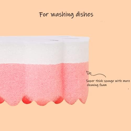 3PCS Pegada de gato Pegada de forma de limpeza de prato de esponja Conjunto de lavprovador de pano de cozinha dupla face para lavar louça, prato de banheiro