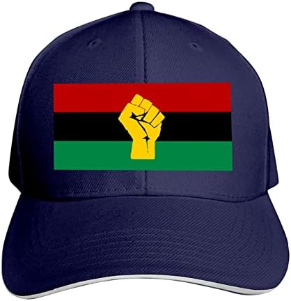 Black Power Pan Africano Bandeira Baseball Cap Man Cap ajustável UNISSISEX PAI CAP