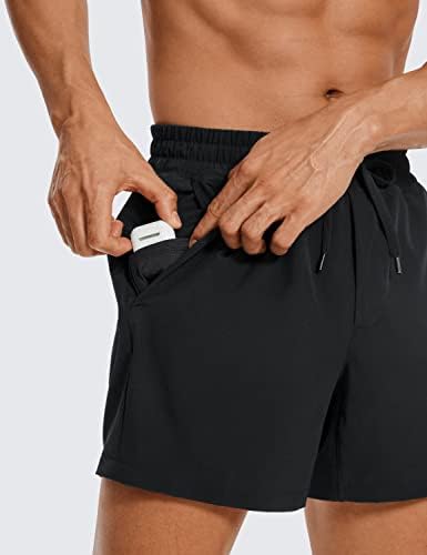 Crz Yoga Men's Linerless Workout Shorts - 5 '
