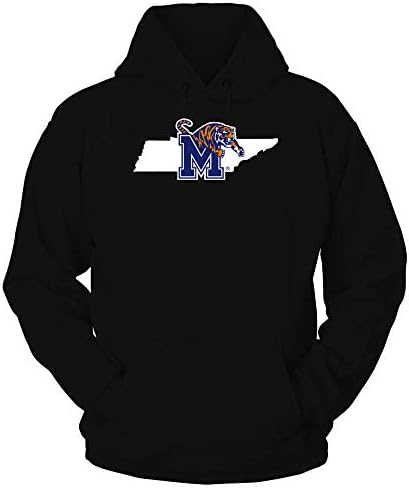 FanPrint Memphis Tigers Hoodie - logotipo do estado