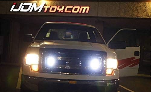 ijdmtoy de alta potência 3 liderado diurno kit de luz de corrida compatível com caminhão SUV 4x4 atrás da grade, cor branca fresca