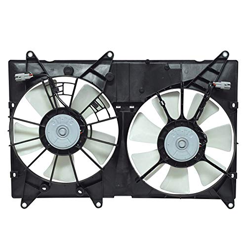 Rareelectrical New Cooling Fan Compatible with Toyota Highlander 3.0L 2001-2003 by Part Numbers 16361-20070 1636120070 16361-20080
