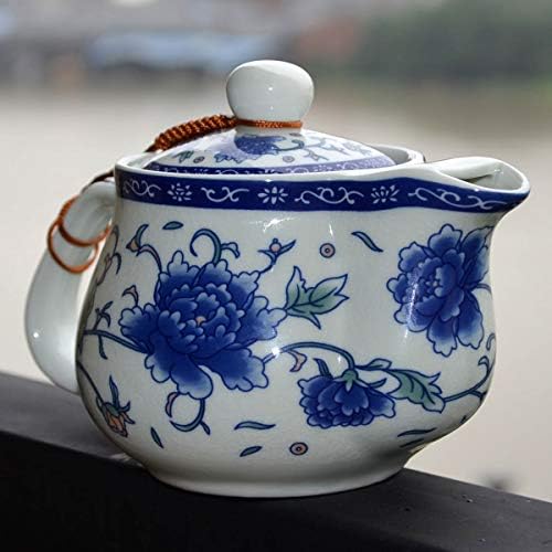 YXHUPOT TEAPOT 17oz de porcelana branca porcelana China de aço inoxidável Infusor Flor