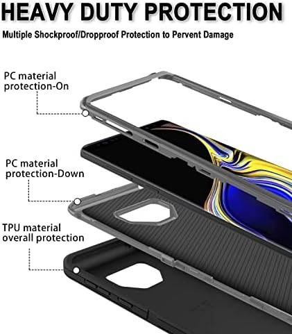 Protebox for Samsung Galaxy Note 9 Case, [Caixa à prova de choque/à prova de poeira] Caso de proteção de proteção pesada para