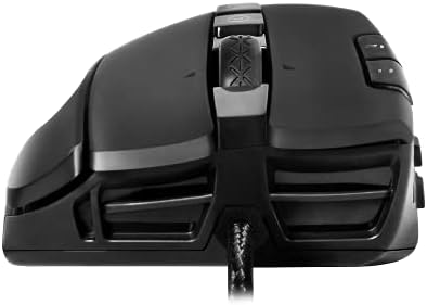 EVGA X15 MMO Gaming Mouse, 8k, Wired, Black, Customizable, 16.000 dpi, 5 perfis, 20 botões, Ergonomic 904-W1-15BK-KR