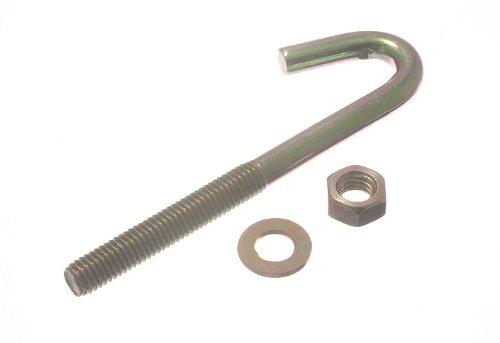 One Stop Diy 100 X Hook Bolts Fixings + Nuts & Washer